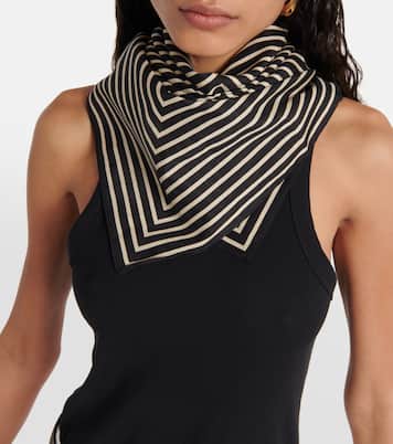 Pañuelo Monogram de algodón y seda | Toteme