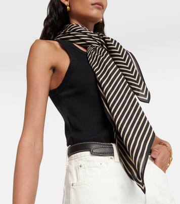 Pañuelo Monogram de algodón y seda | Toteme