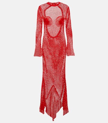 Vestido largo de malla | Ferragamo
