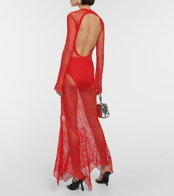 Vestido largo de malla | Ferragamo