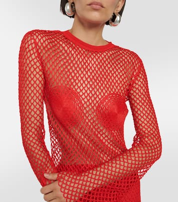 Vestido largo de malla | Ferragamo