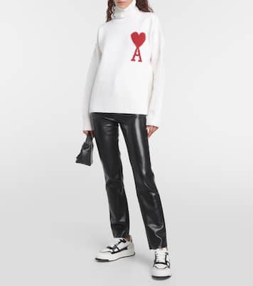Ami de Cœur wool turtleneck sweater | Ami Paris
