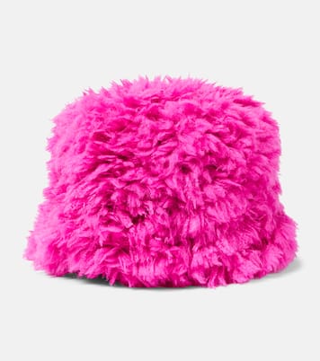 Bird faux fur bucket hat | Goldbergh