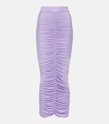 Vestido de fiesta fruncido con cistales | Alex Perry