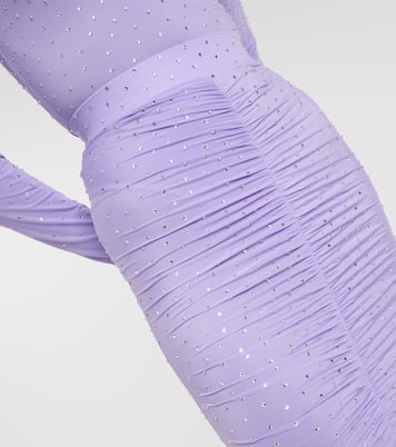 Vestido de fiesta fruncido con cistales | Alex Perry