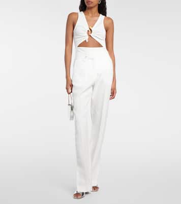 Callisto embellished jersey top | Christopher Esber