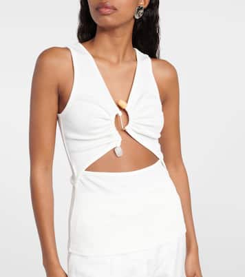 Callisto embellished jersey top | Christopher Esber