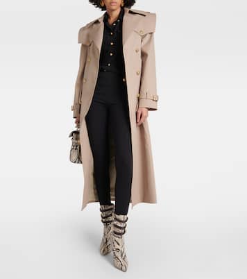 Alma snake-effect leather ankle boots | Balmain