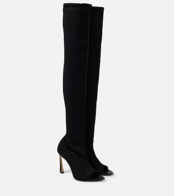 Peep Toe over-the-knee boots | Victoria Beckham