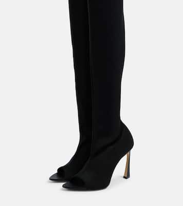 Over the knee boots peep toe shop