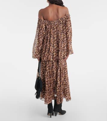 Vutti printed off-shoulder blouse | Marant Etoile