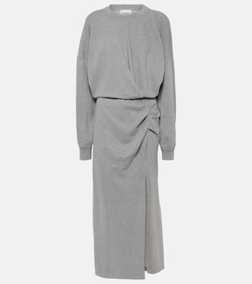 Salomon ruched cotton jersey midi dress | Marant Etoile