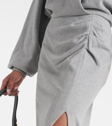 Salomon ruched cotton jersey midi dress | Marant Etoile
