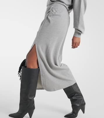 Salomon ruched cotton jersey midi dress | Marant Etoile