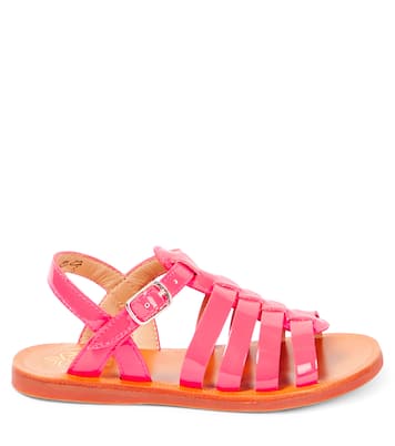 Sandali Plagette Strap in pelle | Pom d'Api