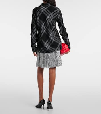 Camicia Burberry Check in velluto | Burberry