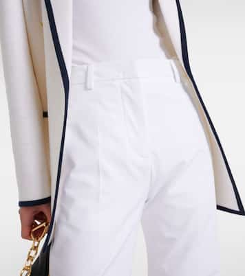 Pantaloni slim in cotone a vita bassa | Valentino