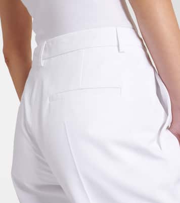 Pantaloni slim in cotone a vita bassa | Valentino