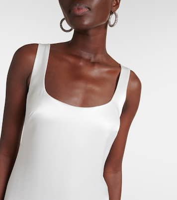 Robe longue de mariée Paraiso en satin | Galvan