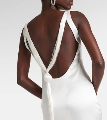 Robe longue de mariée Paraiso en satin | Galvan
