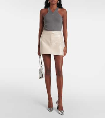 Tank top acanalado de algodón | Courrèges