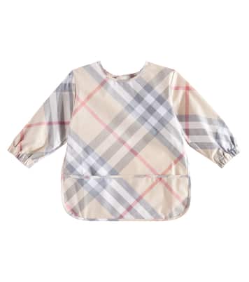 Bebé - babero de algodón a cuadros | Burberry Kids