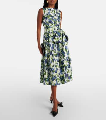 Robe midi en coton à fleurs | Erdem