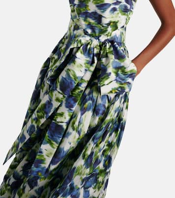 Robe midi en coton à fleurs | Erdem