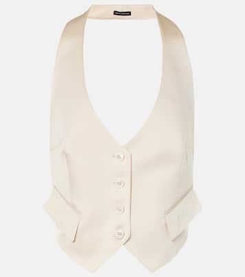 Silk and wool twill vest | Tom Ford