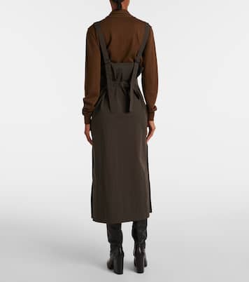 Cotton-blend midi skirt | Lemaire