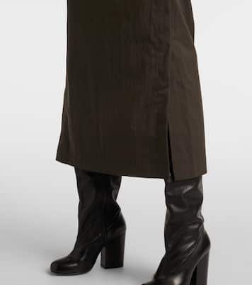 Cotton-blend midi skirt | Lemaire