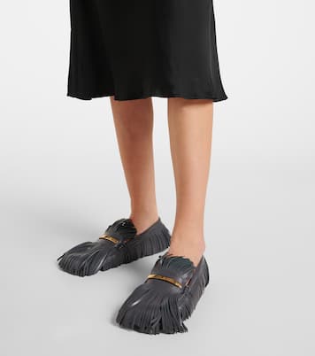 Mocassini Yorky in pelle con frange | Tod's