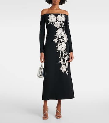 Abito midi con ricamo | Elie Saab