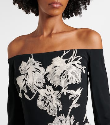 Abito midi con ricamo | Elie Saab