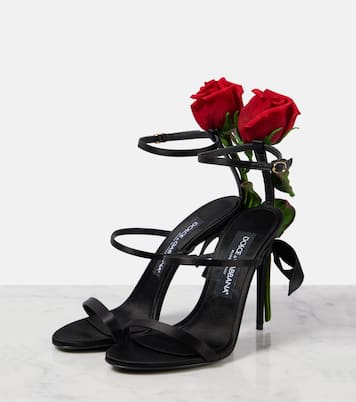Sandales en satin | Dolce&Gabbana