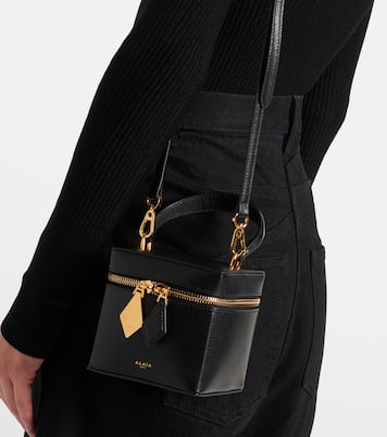 Sac vanity Cube en cuir | Alaïa