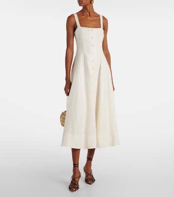 Linen midi dress | Faithfull