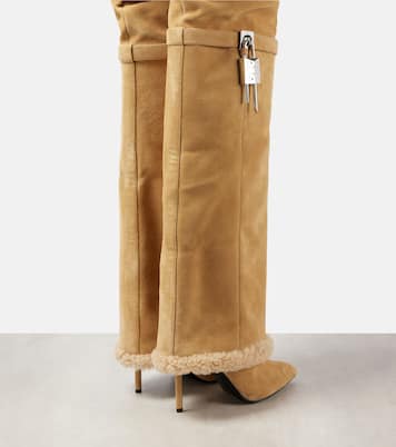 Cuissardes Shark Lock Stiletto en daim | Givenchy