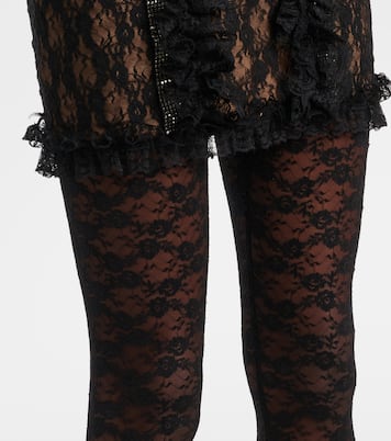 x Christopher Kane - Collants en dentelle à fleurs | Self-Portrait