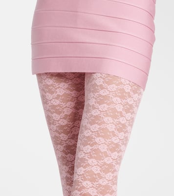 Collants en dentelle à fleurs | Self-Portrait