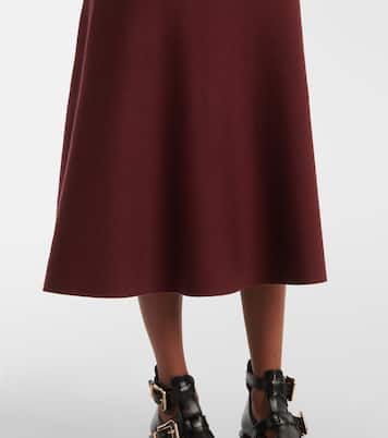 Gonna midi Freddie in cashmere e seta | Gabriela Hearst