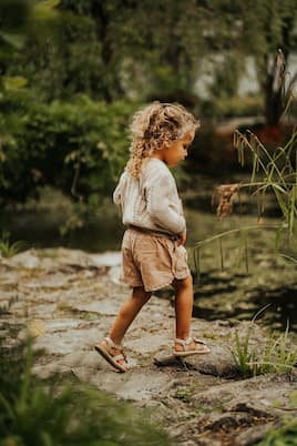 Shorts Niven in misto cotone con volant | Donsje