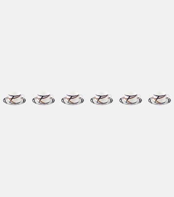 Nastri set of 6 teacups and saucers | Missoni