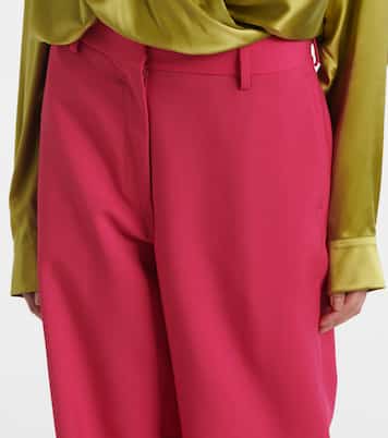 Wool and mohair twill straight pants | Dries Van Noten