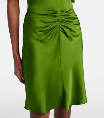 Ruched crêpe minidress | Victoria Beckham