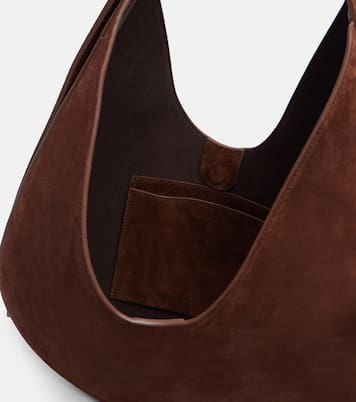 Medium suede shoulder bag | Aesther Ekme