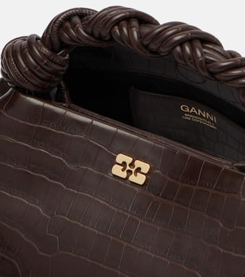 Sac Bou Small en cuir embossé | Ganni