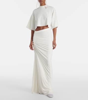 Draped jersey maxi skirt | Alaïa