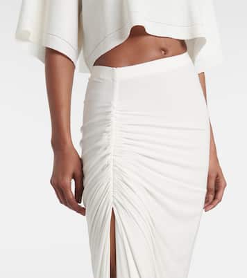 Draped jersey maxi skirt | Alaïa