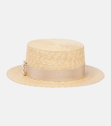 Cappello Très Vivier in rafia con cristalli | Roger Vivier